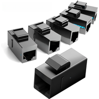 Vention Cat5E Connector RJ45 Coupler Ethernet Cable Cat 5E Cat 6 Female to Female Extender Extension Adapter for Ethernet Cable