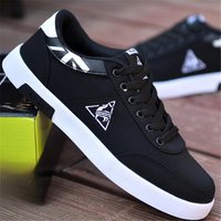 2025 Men's Canvas Shoes Black Soft Sole Comfortable Sneakers Outdoor Mens Non-slip Casual Flat Shoes Trendy Skateboard Shoes New