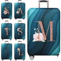 Luggage Covers 18-32inch Protector Travel Luggage Suitcase Protective Cover Stretch Dust Covers Print Rose Gold Letter Series