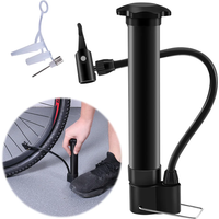 AliExpress NONE Portable Bicycle Pump Schrader Valve 80PSI Lightweight Balloon Manual Air Pump MTB Road Bike Tire Inflator Cycling Accesories