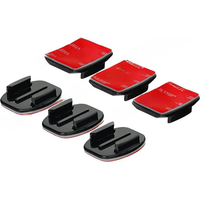 For GoPro Hero 12 11 Helmet Adhesive Sticky Mounts Flat Curved 3M Mount For GoPro 11 10 9 8 7 6 5 Insta360 X3 DJI Action Camera