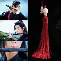 Anime Mo Dao Zu Shi Cosplay Keychain Grandmaster of Demonic Cultivation Wei Wuxian Lan Wangji The Untamed Phone Chain Tassels