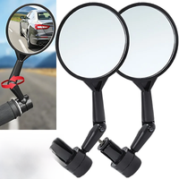 AliExpress NONE Bicycle Rearview Handlebar Mirror Adjustable Rotation Auxiliary Convex Mirror Handlebar Mount Bike Rear View Mirrors Accessory