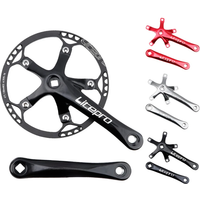 AliExpress GOLDIX Litepro Folding Bicycle Crank BMX Square Hole Wide and Narrow Tooth 48/50/52/54/56/58T Single Disc Square Hole Crank Sprocket