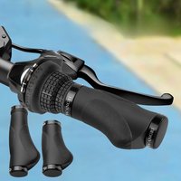AliExpress Other Aluminum Lock Bicycle Grips TPR Rubber Comfy For Variable Speed Bicycles Scooter MTB Soft Cycling Handle Bar Cover End Non-slip