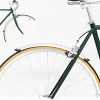 AliExpress FOR BIRDY 1 Pair Bike Front Rear Fenders Retro Fixe Bike 700C Road Bicycle Fender Bicycle Practical Parts Silver Plastic Aluminum Liner