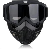 AliExpress MTB Safety Mask & Goggles Combo - Windproof Protection for Extreme Cycling, Dirt Bikes & Outdoor Sports