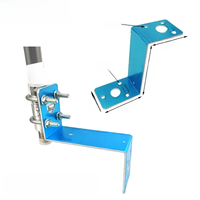 Fixing Bracket for Outdoor FRP Antenna Aluminum Accessories Installation Clamp Antenna Mount Clip Hoop Customizable Free Screws