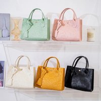 2023 New Women's Fashion Handbags Retro Solid Color PU Leather Crossbody Shoulder Bag Cute Pattern Casual Women Handbags
