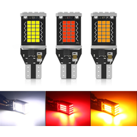 1pcs t15 backlight bulb Canbus t15 reversing light 2016 48smd t15 w16w led red white yellow signal lamp stop light BRAKE LIGHT