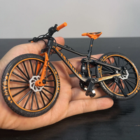 AliExpress NONE 1:10 Model Alloy Biycle Diecast Mountain Finger Racing Orange Mini Bike Shock-absorbing Adult Simulation Boys Toys