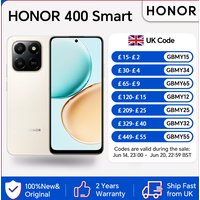 HONOR 400 Smart 4G,EU Version,108MP Main Camera,6500mAh Battery, 5-star SGS Premium Drop Protection, Instant AI Button,IP54
