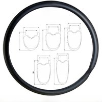 AliExpress RCRW 700C SL Road Tubeless Clincher High TG Carving Track V Brake 26mm Wide Carbon Rim 30/38/45/50/60mm Deep 16 18 20 21 24 28H