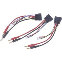 TRX ID Male Compatible Charger Lead 4S/3S/2S Lipo Battery Bullets Connector Charging Cable To 4mm Banana For TRX RC Car