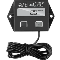 AliExpress kebidumei Waterproof Digital Engine Tach Hour Meter Tachometer RPM Gauge Inductive For Motorcycle Accessories Marine Chainsaw Bike Boat