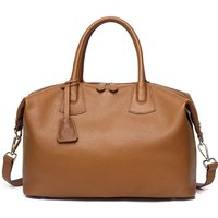 Travel Duffle Bag Genuine Leather Single Shoulder Tote Bag Large Weekend Messenger Bag