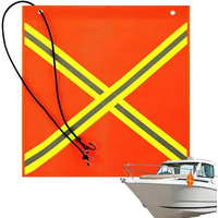 AliExpress NONE Mesh Warning Flag 18x18inch Bicycle Flags Boat Orange Safety Flag Caution Flags Safety Boat Flag Reflective Safety Boat Flag