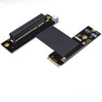 ADT-Link M.2 NVMe to PCI-Express 4.0 X8 Riser Cable Male to Female Adapter PCI-e X8 LAN, RAID SSD Cards to M.2(ultra SSD, M-key)