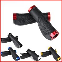 AliExpress NONE Bicycle Handlebar Grips Rubber Comfy City Mountain Bike Scooter MTB Soft Cycling Handle Bar Cover End Non-Slip Aluminum Lock