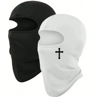AliExpress Breathable Black Cross Balaclava Full Face Ski Mask For Bicycle Motorcycling Hiking Skiing Outdoor Sports Tool Essential Gear
