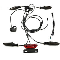 AliExpress RisunMotor Electric Bicycle Waterproof Cable Light Set Front Rear Flashing Dynamic Turn Signals 24V 36V 48V 52V 60V For BAFANG KUNTENG