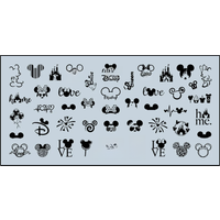 Disney Nail Stamping Plate Mickey Nail Stamp Plates Mouse Head Nail Art Stamping #064