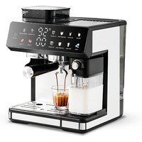 1350W Kaffeevollautomat, mit Dual Boiler und Milchaufschäumer, 2,7L Wassertank, Touchscreen, Bohnen- und Pulverkaffee