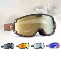 AliExpress MOTOCENTRIC VEMAR Retro Motorcycle Goggles Windproof Anti-fog Glasses For Motorcycle Helmet Moto Sports Cycling Cafe Racer Chopper Goggles