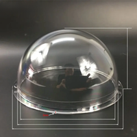 3.3 Inch Acrylic Dome Indoor / Outdoor CCTV Replacement Clear Camera Dome Housing Cover For Hikvision dahua