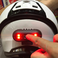 AliExpress NONE Moto Helmet light Luces Para Casco Bike Taillight Motorcycle Bicycle Helmet Safety Signal Warning Rear Lamp Waterproof LED Light