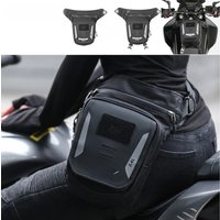 Rhinowalk Motorcycle Drop Leg Waist Bag 2.4L Multi-Pocket Motorcycle Tank Bag Non-Magnetic Strap Installation