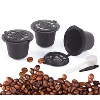 Reusable Coffee Capsule Filters with Spoon and Brush Refillable Coffee Pods Compatible with Nespresso Coffee Accessories