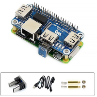 Raspberry Pi USB to Ethernet RJ45 Network Port HUB HAT Splitter Extenstion Board for Raspberry Pi 4B 3B+ 3B Zero 2B W WH