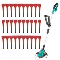 30pcs Plastic Blades Accessory For Ferrex Aldi FAR 20-1 97699 2002706 FE220 Grass Trimmer Set 8.5cmx2cm Garden Tool