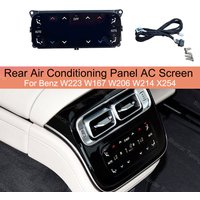 Rear Air Conditioning Panel AC Screen Upgrade For Mercedes Benz W223 W167 W206 W214 X254 Rear AC button LCD Control Panel