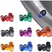 AliExpress NONE 4pcs Car Truck Bike Aluminum Tire Valve Caps Universal New Creative Car Moto Valve Cover Wheel Hub Styling Auto Accessories