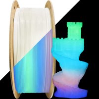 Filajoy3D 3D Printing Filament ,PLA glow white to Rainbow 1.75mm 250g ,Dimensional Accuracy +/- 0.03mm Change Color Gradually