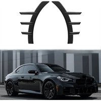 Real Dry Carbon Fiber Front/Rear Bumper Side Fender Trim Cover Side Spats Canards Body Kits For BMW G87 M2 2023+