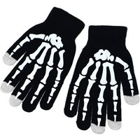 AliExpress NONE Full Finger Gloves Skeleton Print Warm Sport Cycling knit Glove Skull Glove Anti-slip Mittens Bike Bicycle Equipment
