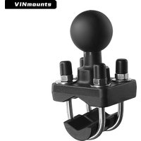 AliExpress NONE Aluminum Double U-Bolt Mount for Motorcycle Bike Handlebar Rail for Fishfinder/Gopro VIN-C-006 for Ram Mounts