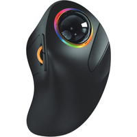 ProtoArc Wireless Index Finger Trackball Mouse Rechargeable RGB Rollerball BT 2.4g Mice for Computer Laptop 3 Device Connection