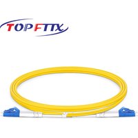 10 PCS 1/2/3/5 Meter LC/UPC Single Mode G657A1 DX 2.0mm Fiber Optic Patch Cord, Yellow LSZH Fibre Jumper Cable For Date Center