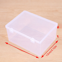 Mini Storage Box Clear Lidded Small Plastic Box For Parts Tools Storage Box Jewelry Display Case Beads Container
