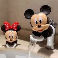 1pc Cartoon Mickey Minnie Extender Water extender Saving silicone Faucet Extension Tool Help Washing hand good gift