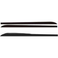 2pcs Car Stickers Carbon Fiber Black Auto Side Skirt Sill Stripe Body Decals for BMW 1 3 4 5 6 Series F30 F35 F31 Car Accessory