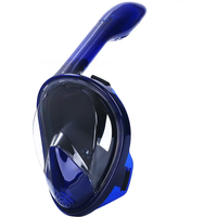 Full Face Snorkel Mask Diving Mask Swimming Goggles For Adult Detachable Camera Mount 180 Panoramic View Safety Breathing System