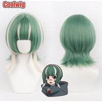 Coolwig Synthetic Hair Guita Hebby Fantasia Cosplay Wigs Gachiakuta Guita Hebby Fantasia Green Mixed Blonde Wig Heat Resistant