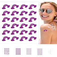 24Pcs UV Stickers For Sunscreen UV Detecting Patches UV Sunscreen Protector Facial Sun Block Patch UV Dots Sun Sticker Test