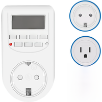 Digital Timer Switch Electronic 12/24 Hour Weekly Programmable Timing Socket EU UK US Plug Outlet Kitchen Appliance Time Control