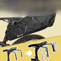 AliExpress Rhinowalk Bike Saddlebag + Stabilizer Set Waterproof 13L Capacity More Stable For MTB Road bike Can Fit Water Bottle Cage
